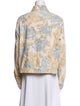 Bill Blass Linen Floral Print Jacket