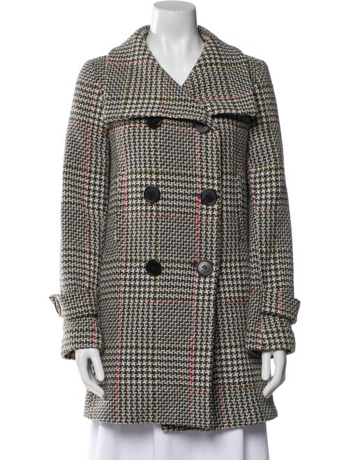 Bill Blass Wool Plaid Print Jacket