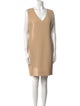 Bill Blass V-Neck Mini Dress