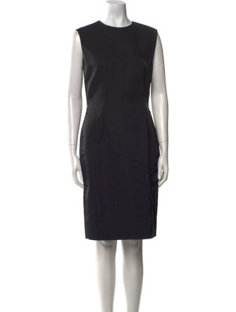 Bill Blass Crew Neck Knee-Length Dress