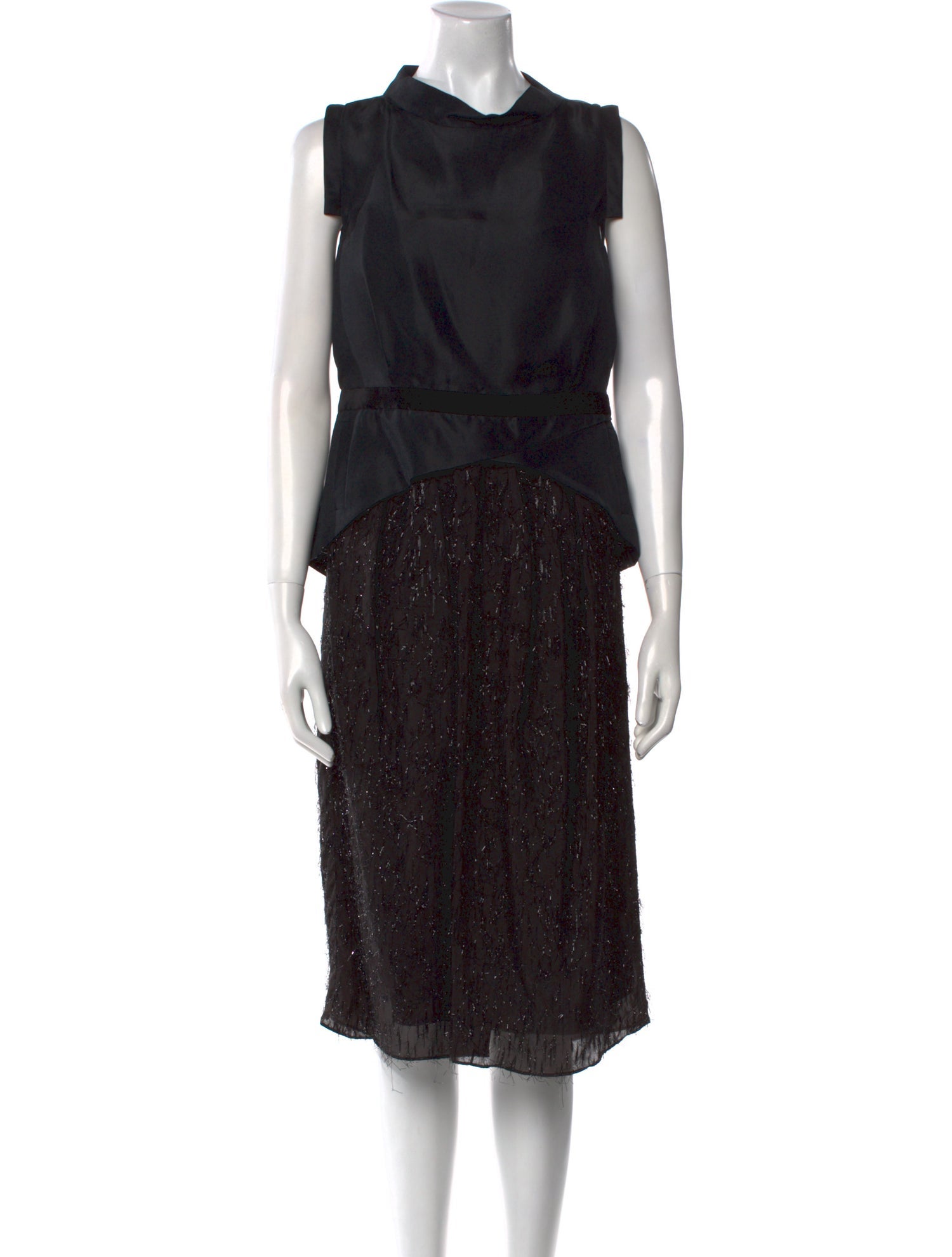 Bill Blass Crew Neck Midi Length Dress w/ Tags