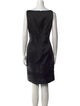 Bill Blass V-Neck Knee-Length Dress