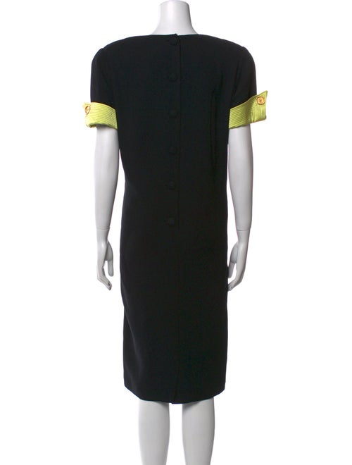 Bill Blass Printed Midi Length Dress