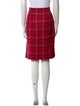 Bill Blass Plaid Print Knee-Length Skirt