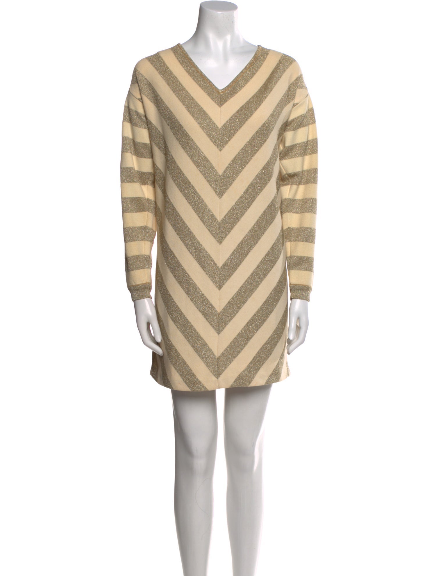 Bill Blass Striped Mini Dress