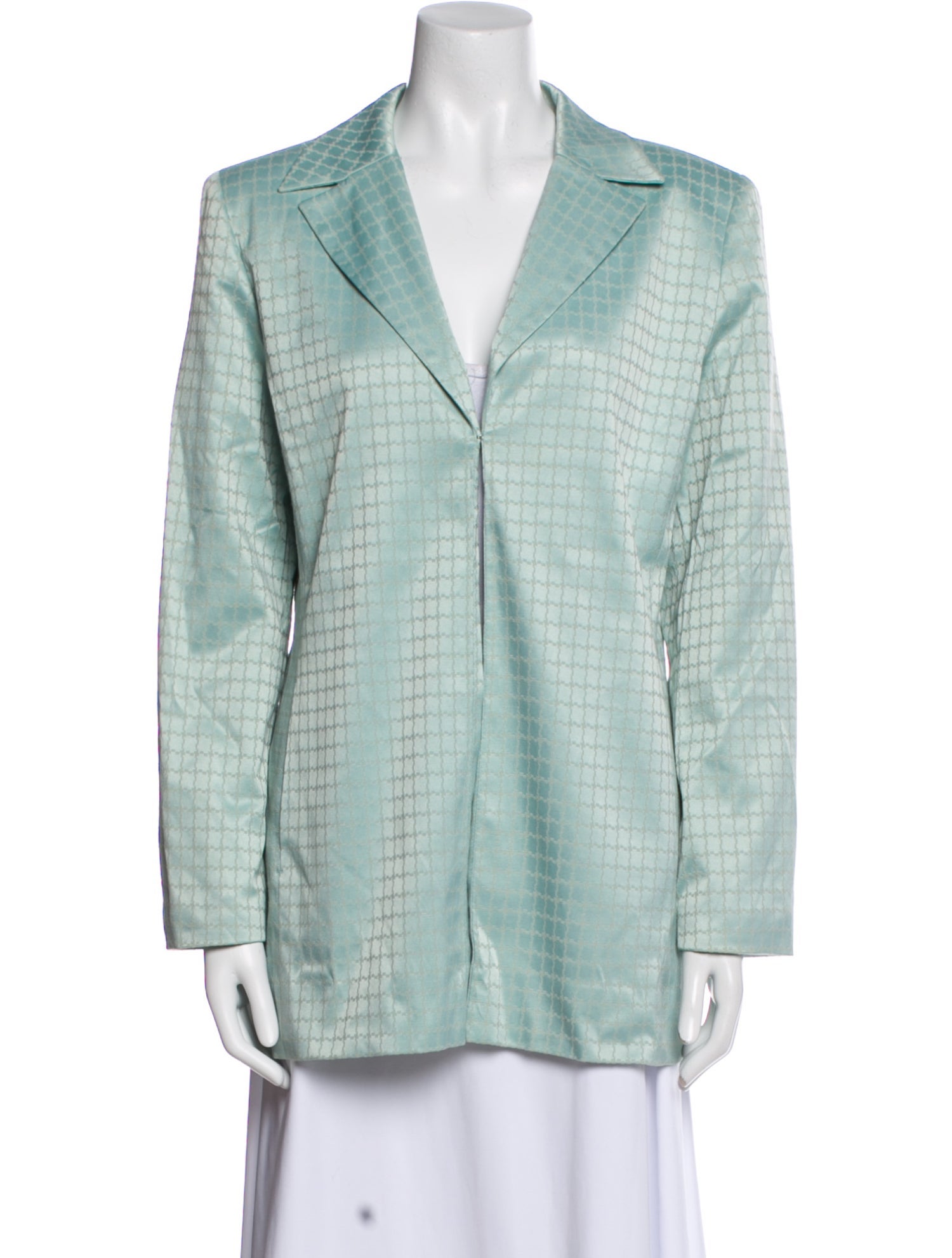 Bill Blass Plaid Print Blazer