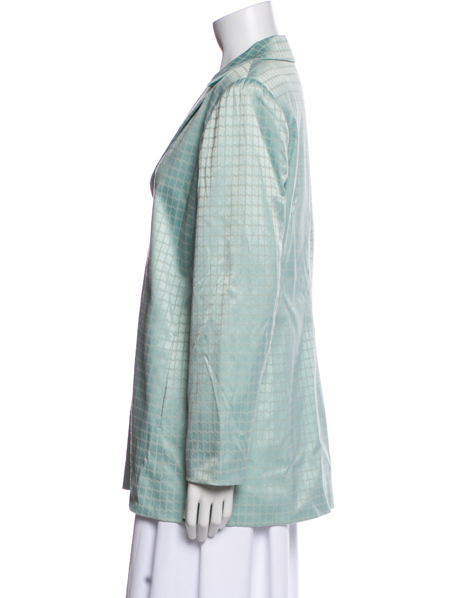 Bill Blass Plaid Print Blazer