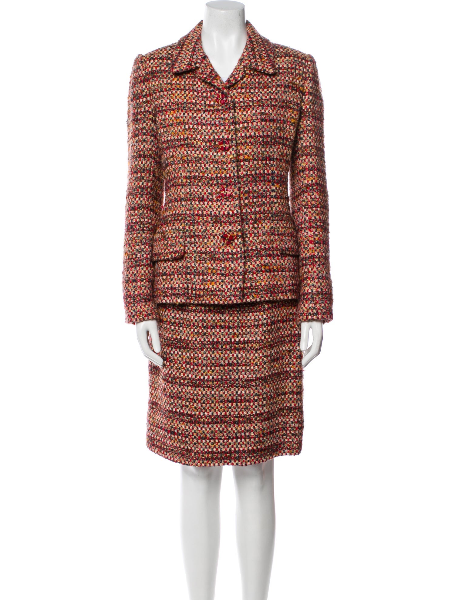 Bill Blass Printed Skirt Set