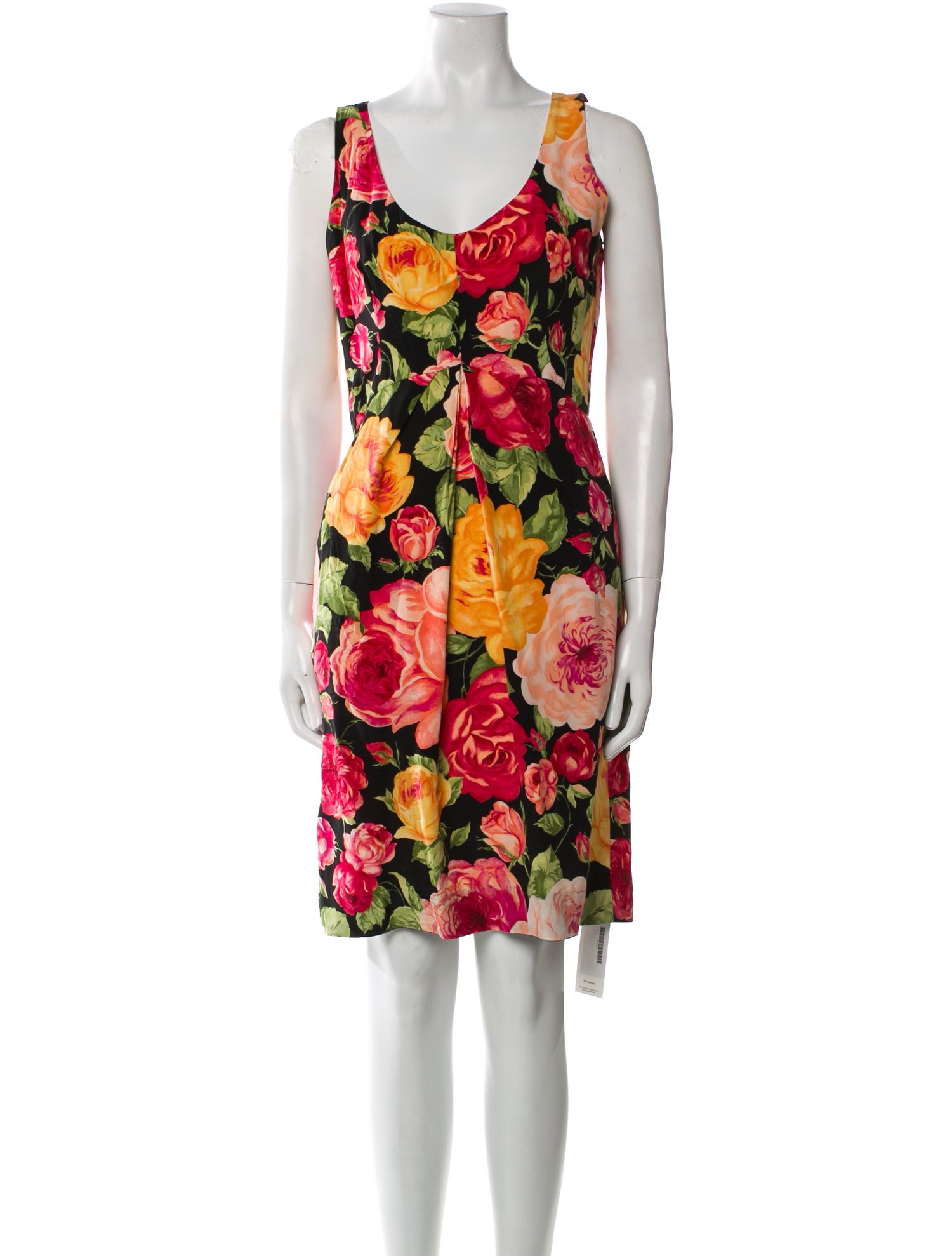 Bill Blass Floral Print Knee-Length Dress