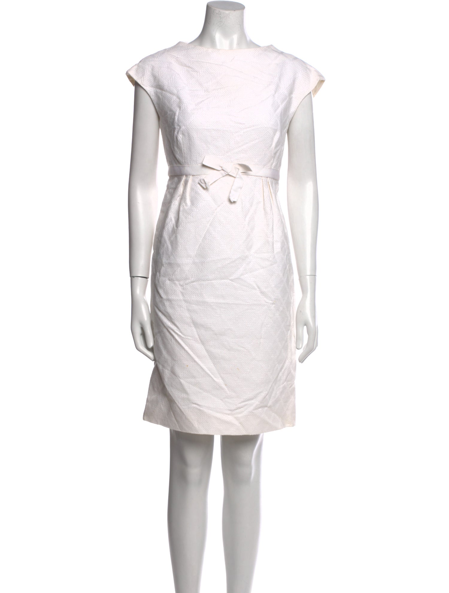 Bill Blass Bateau Neckline Mini Dress