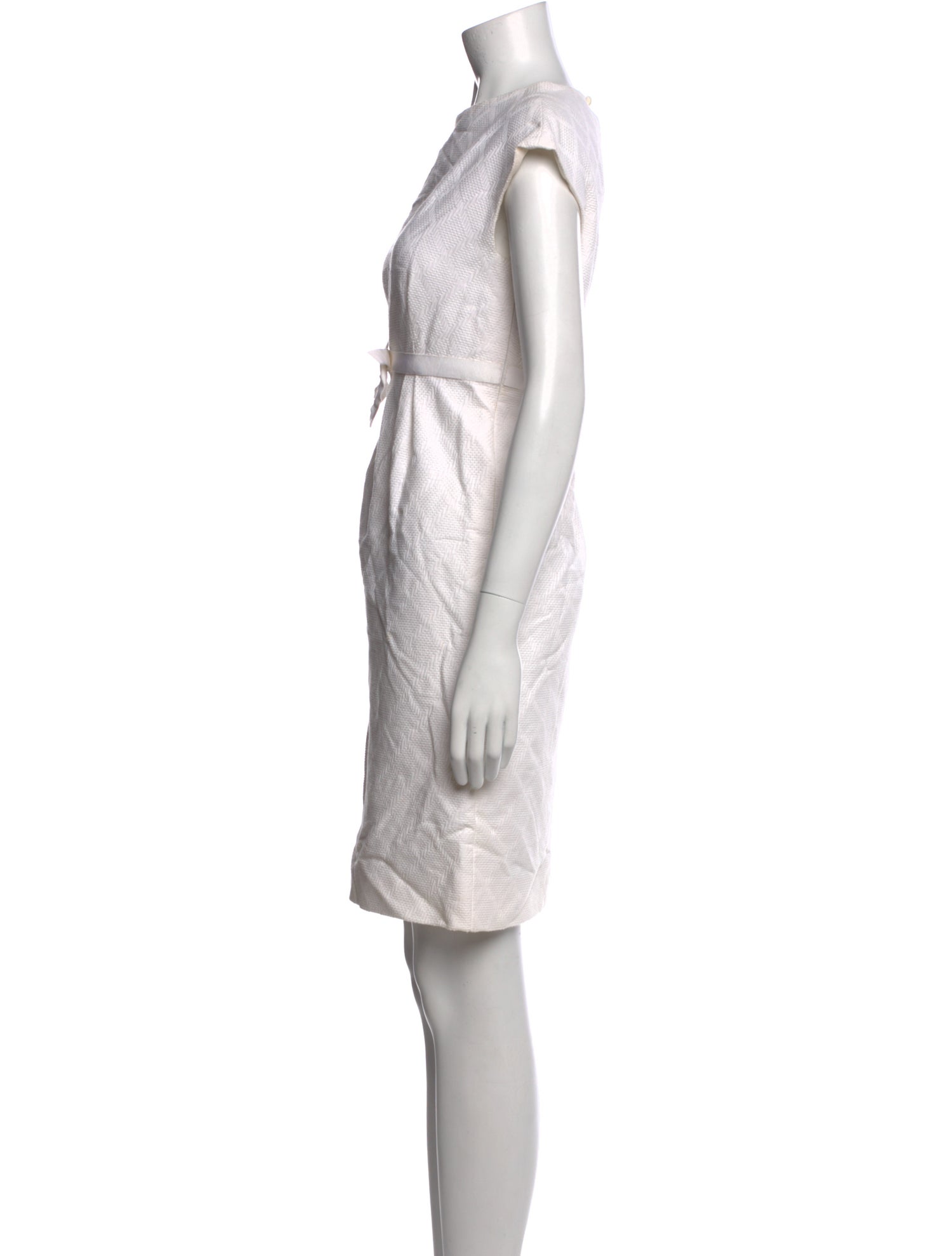 Bill Blass Bateau Neckline Mini Dress