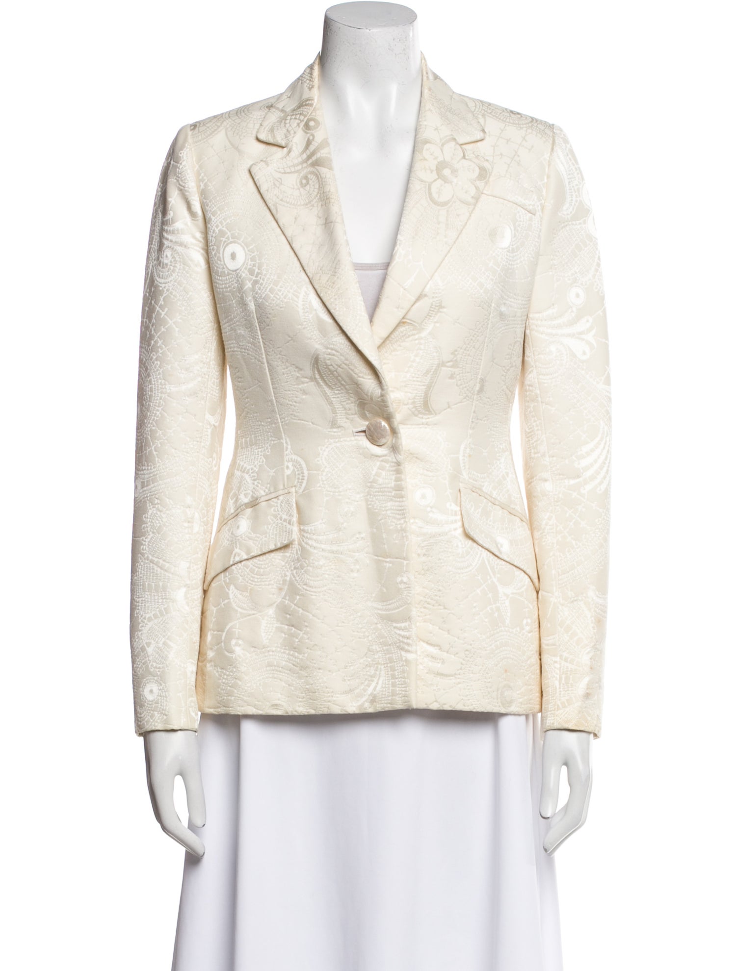 Bill Blass Floral Print Blazer