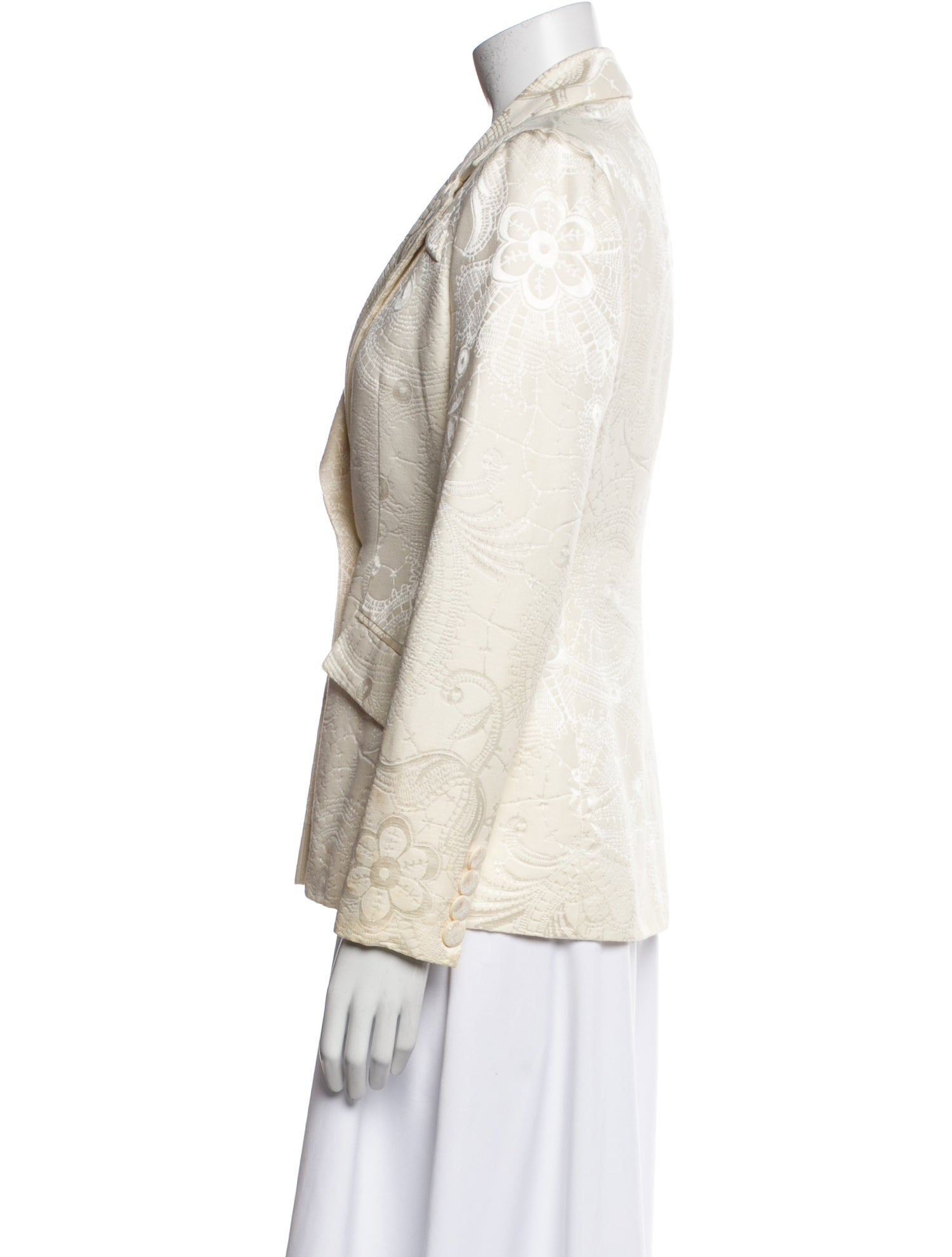 Bill Blass Floral Print Blazer