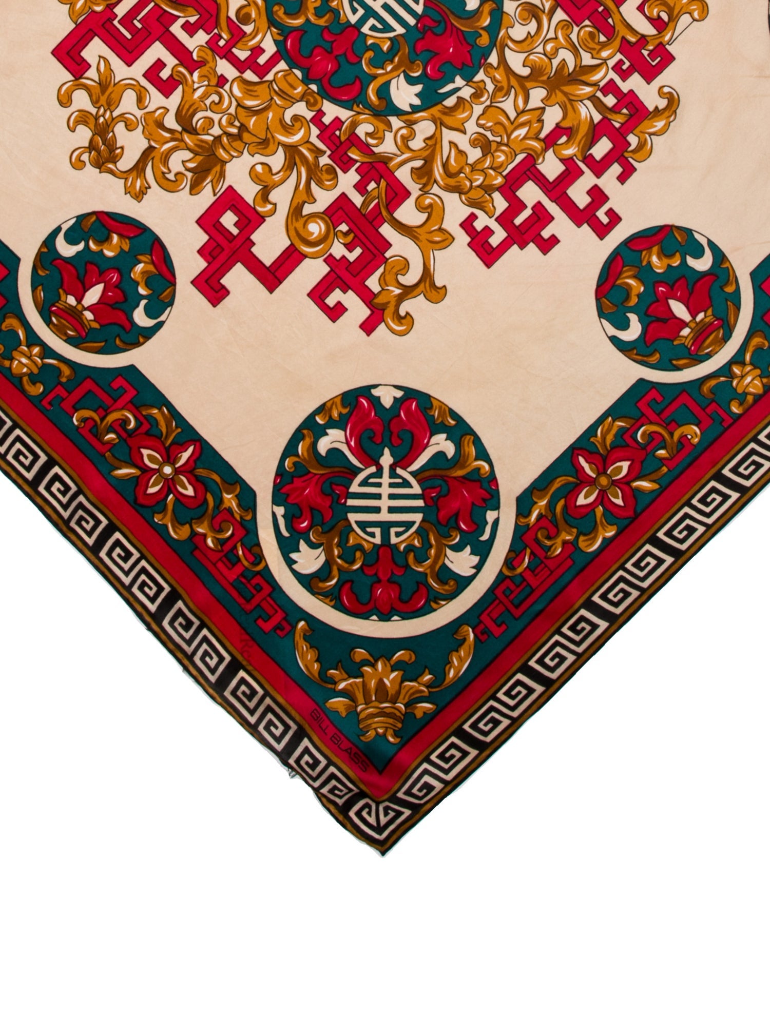 Bill Blass Silk Printed Scarf