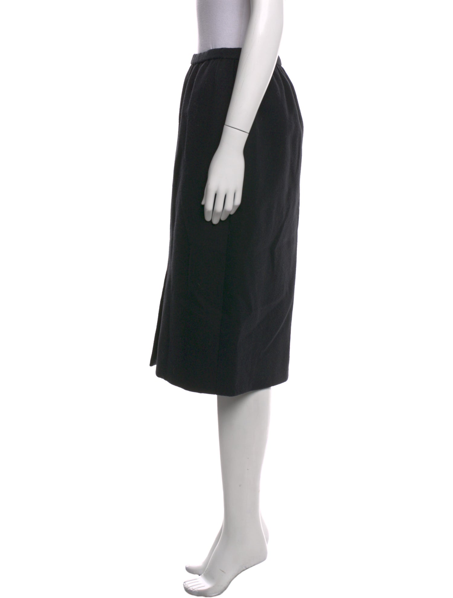 Bill Blass Pleated Accents Knee-Length Skirt