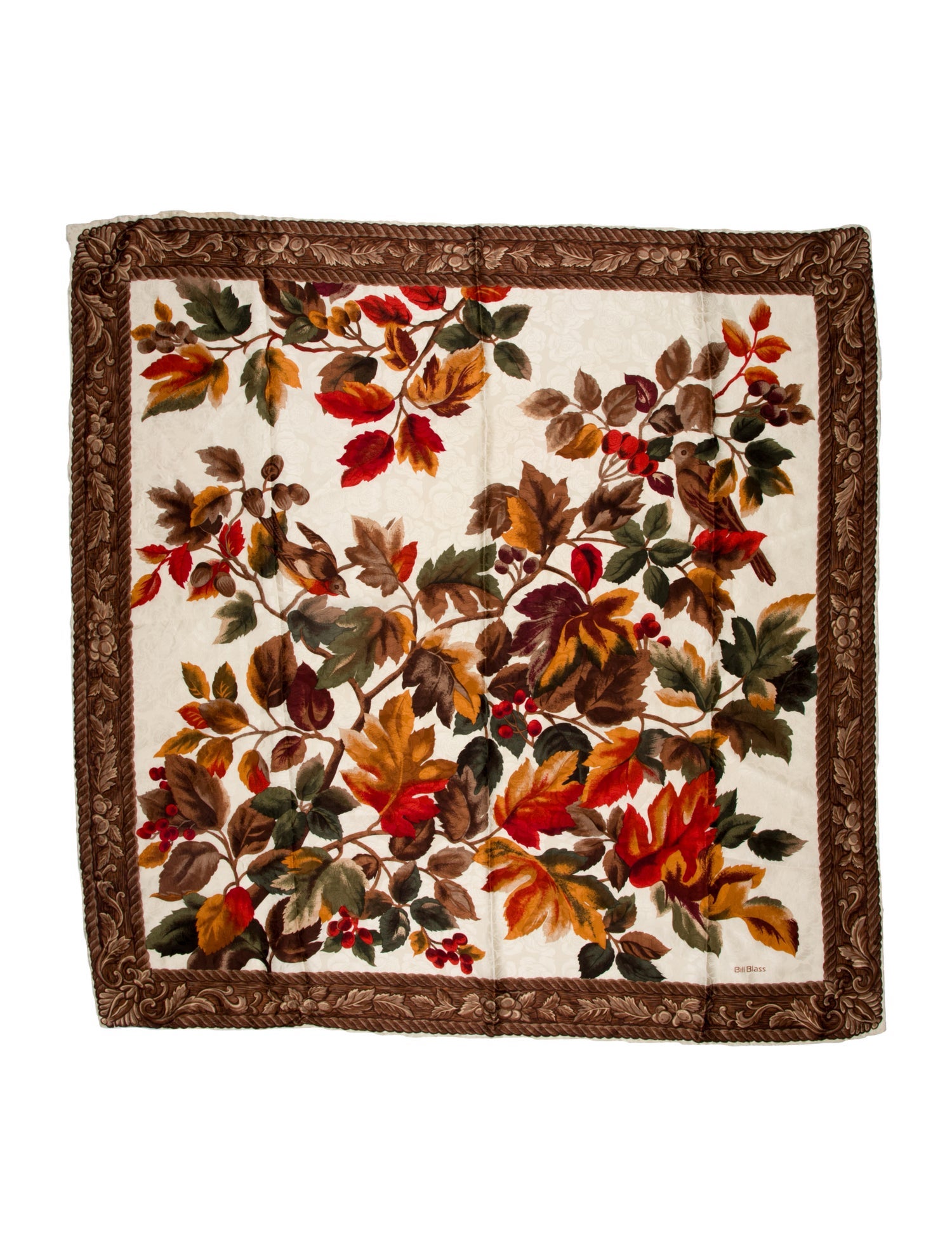 Bill Blass Floral Print Scarf