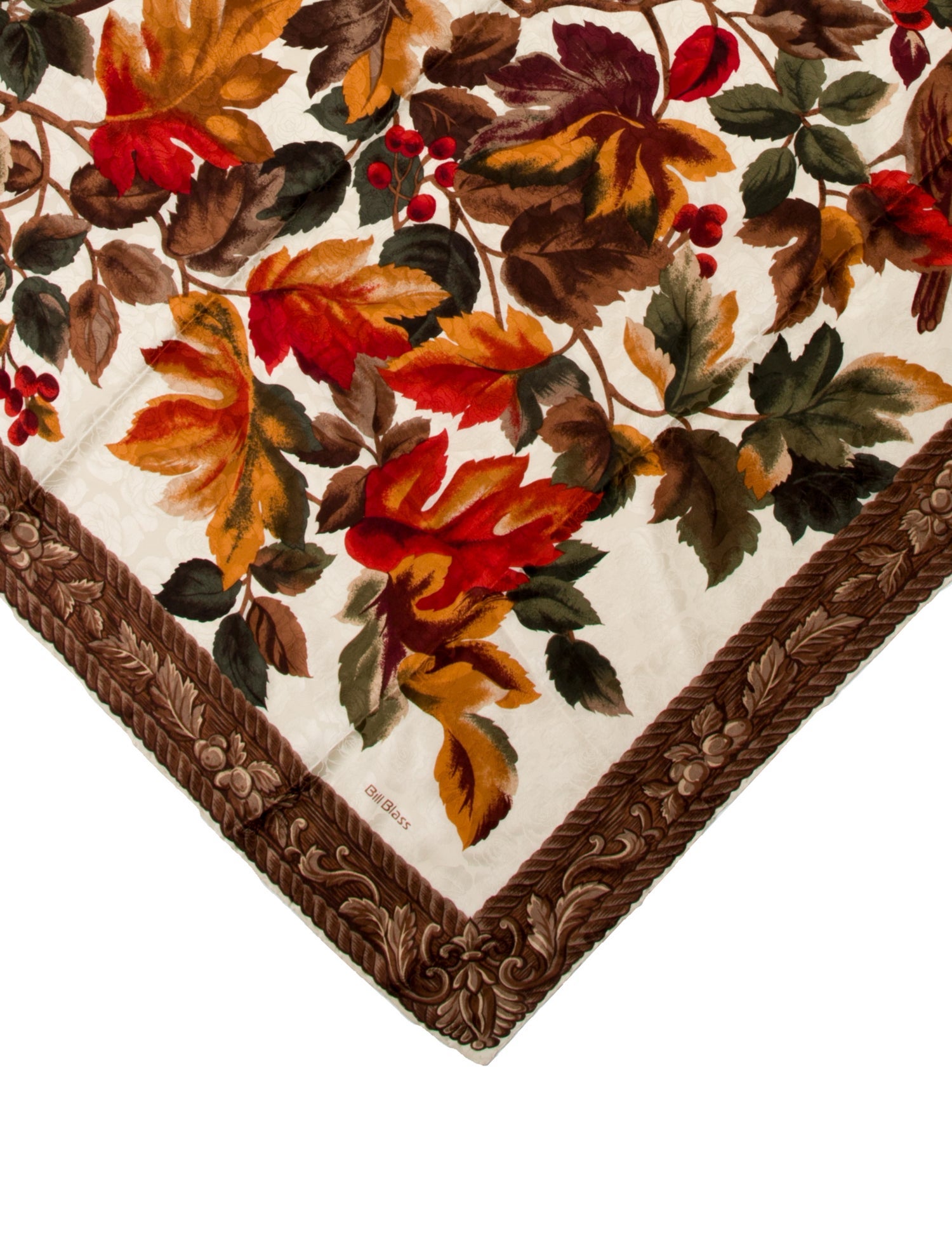 Bill Blass Floral Print Scarf