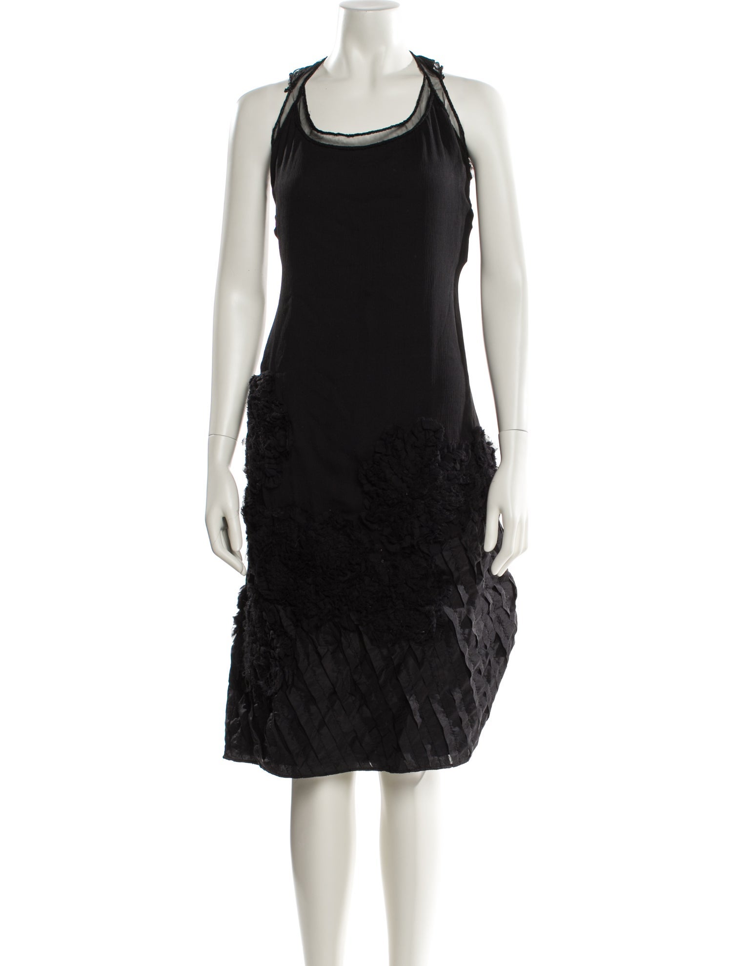 Bill Blass Silk Midi Length Dress