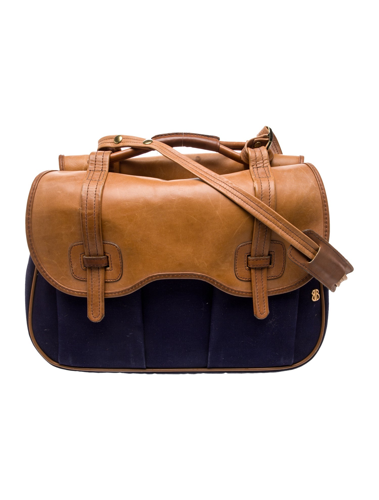 Bill Blass Leather Top Handle Bag