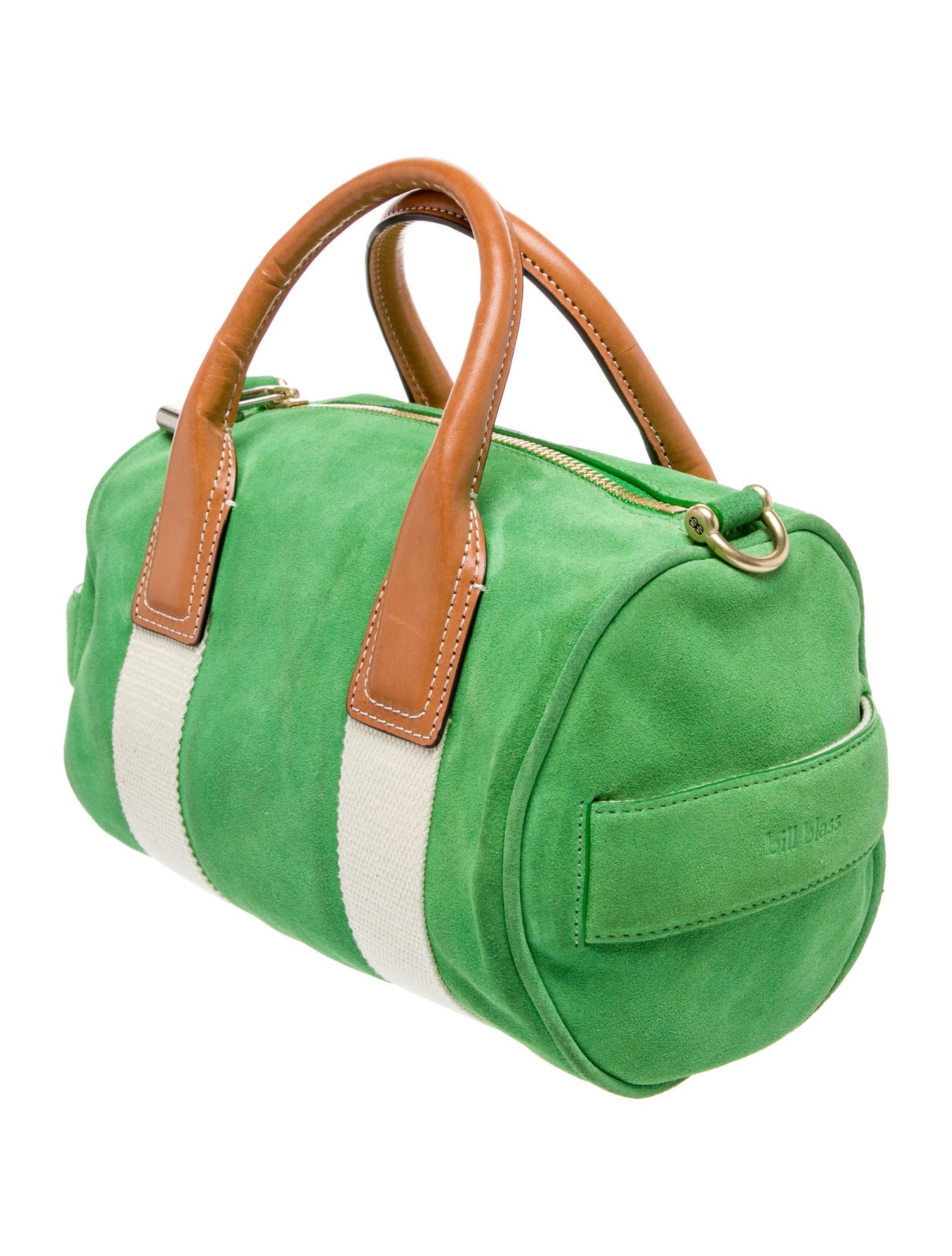 Bill Blass Suede Top Handle Bag