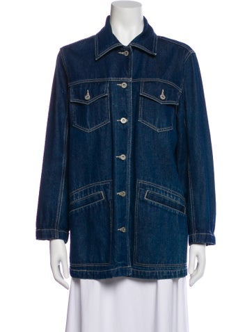 Pre-owned Bill Blass Denim Jacket In Blue
