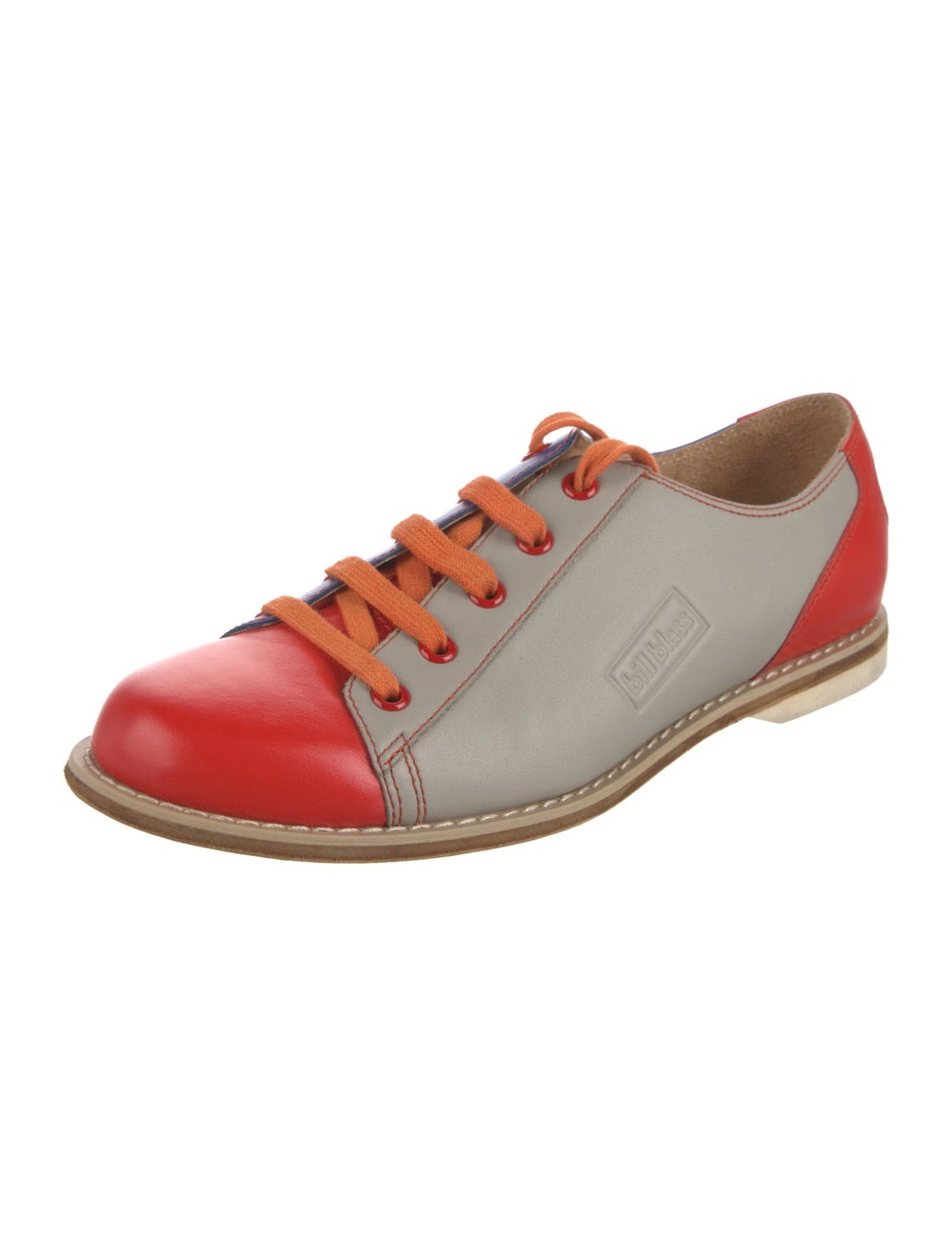 Bill Blass Leather Colorblock Pattern Sneakers - image 2