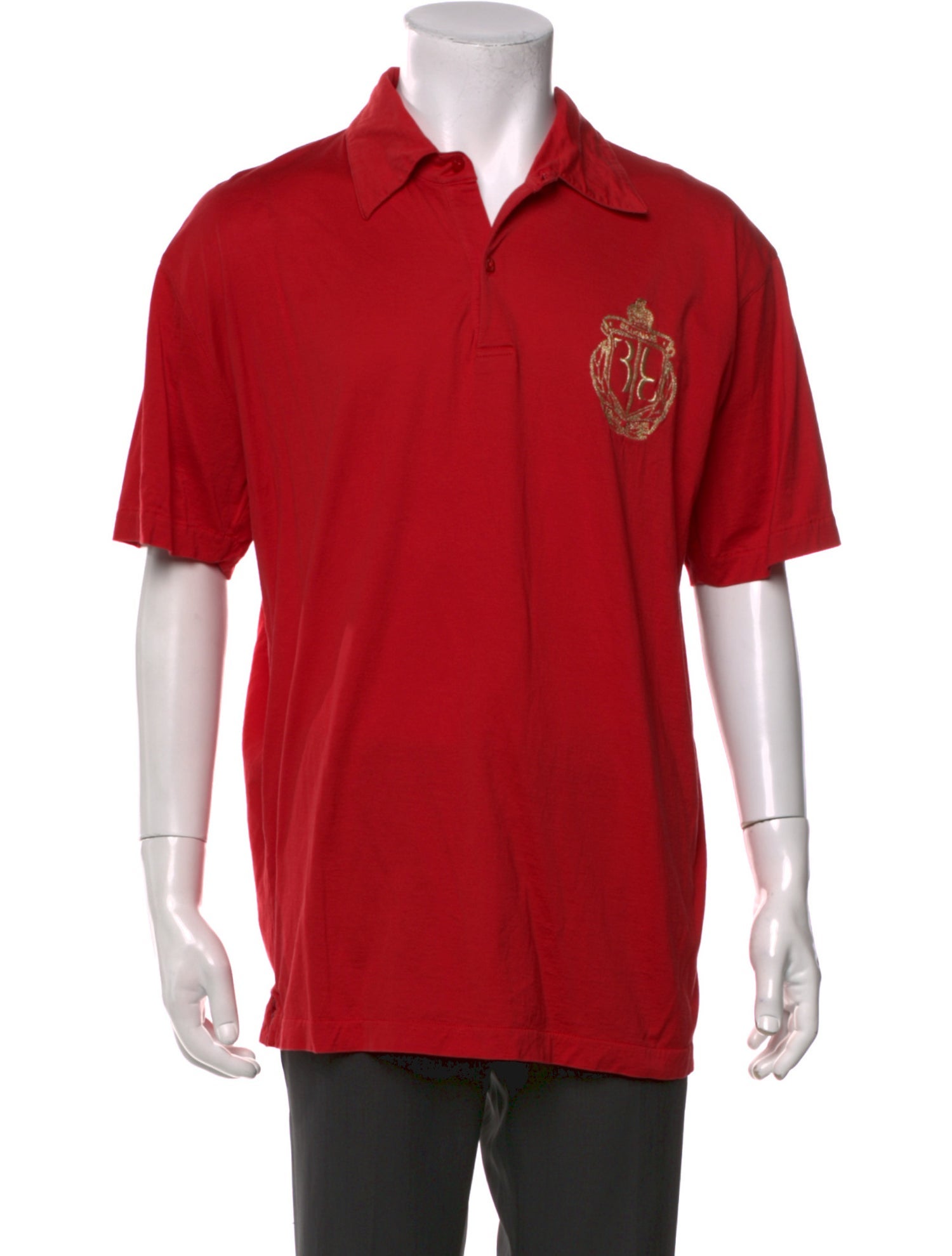 Billionaire Italian Couture Collar Short Sleeve Polo Shirt
