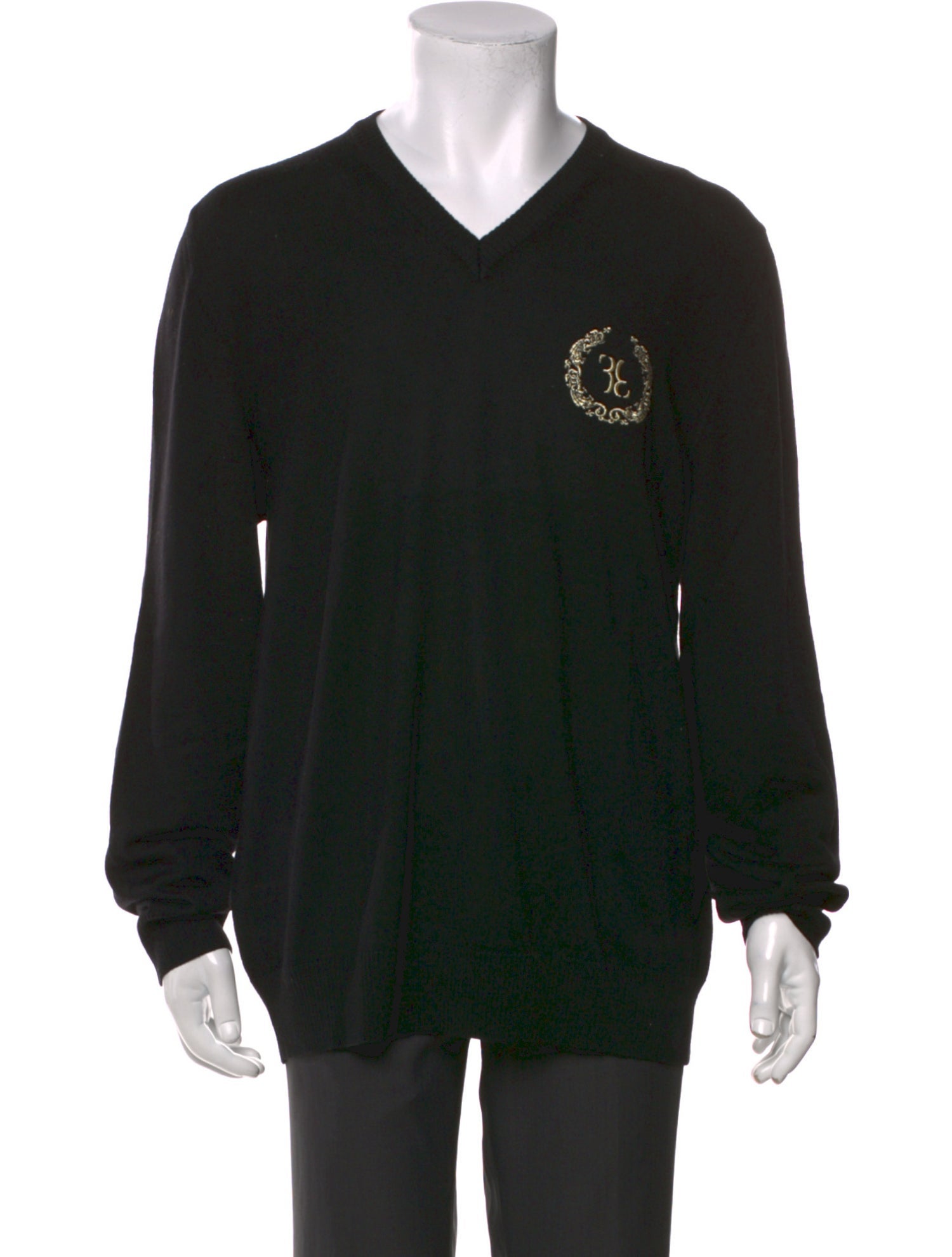 Billionaire Italian Couture Virgin Wool Graphic Print Cardigan