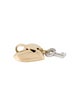 Birks 18K Diamond Heart Lock & Key Charm