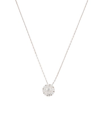 Birks 18K Diamond Snowflake Pendant Necklace