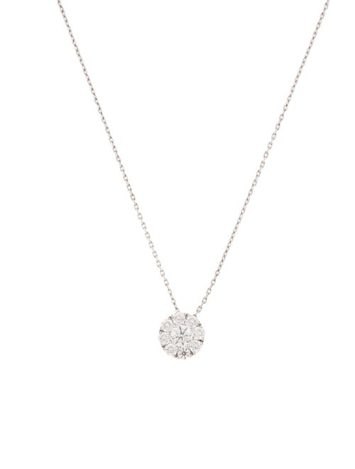Birks 18K Diamond Snowflake Pendant Necklace