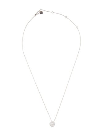 Birks 18K Diamond Snowflake Pendant Necklace