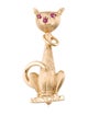 Birks 14K Ruby Cat Brooch Pin