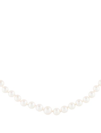 Birks 14K Pearl, Sapphire & Diamond Strand Necklace