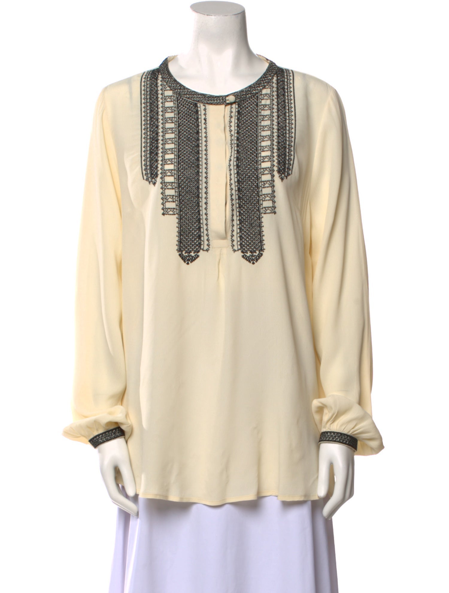 Birger Christensen Silk Scoop Neck Tunic