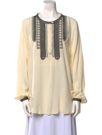 Birger Christensen Silk Scoop Neck Tunic