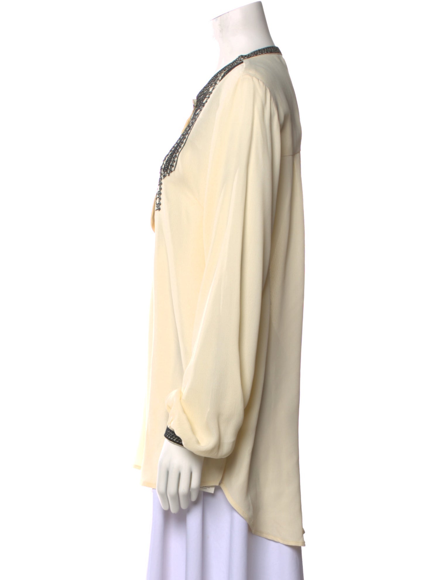 Birger Christensen Silk Scoop Neck Tunic