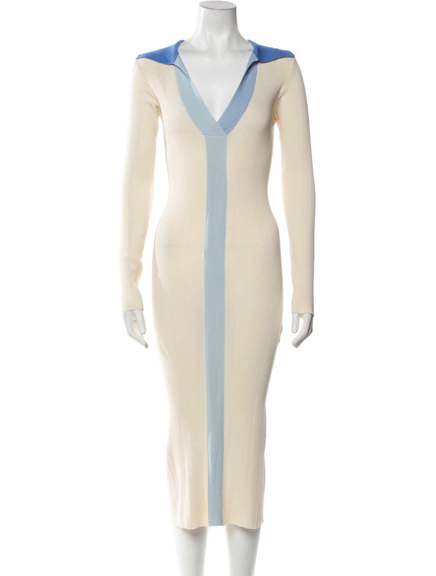 REMAIN Birger Christensen V-Neck Midi Length Dress