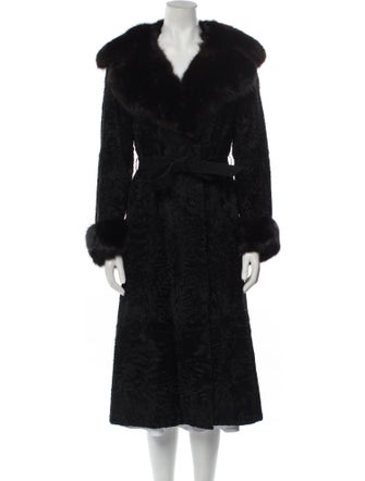 Birger Christensen Mongolian Lamb Fur Coat