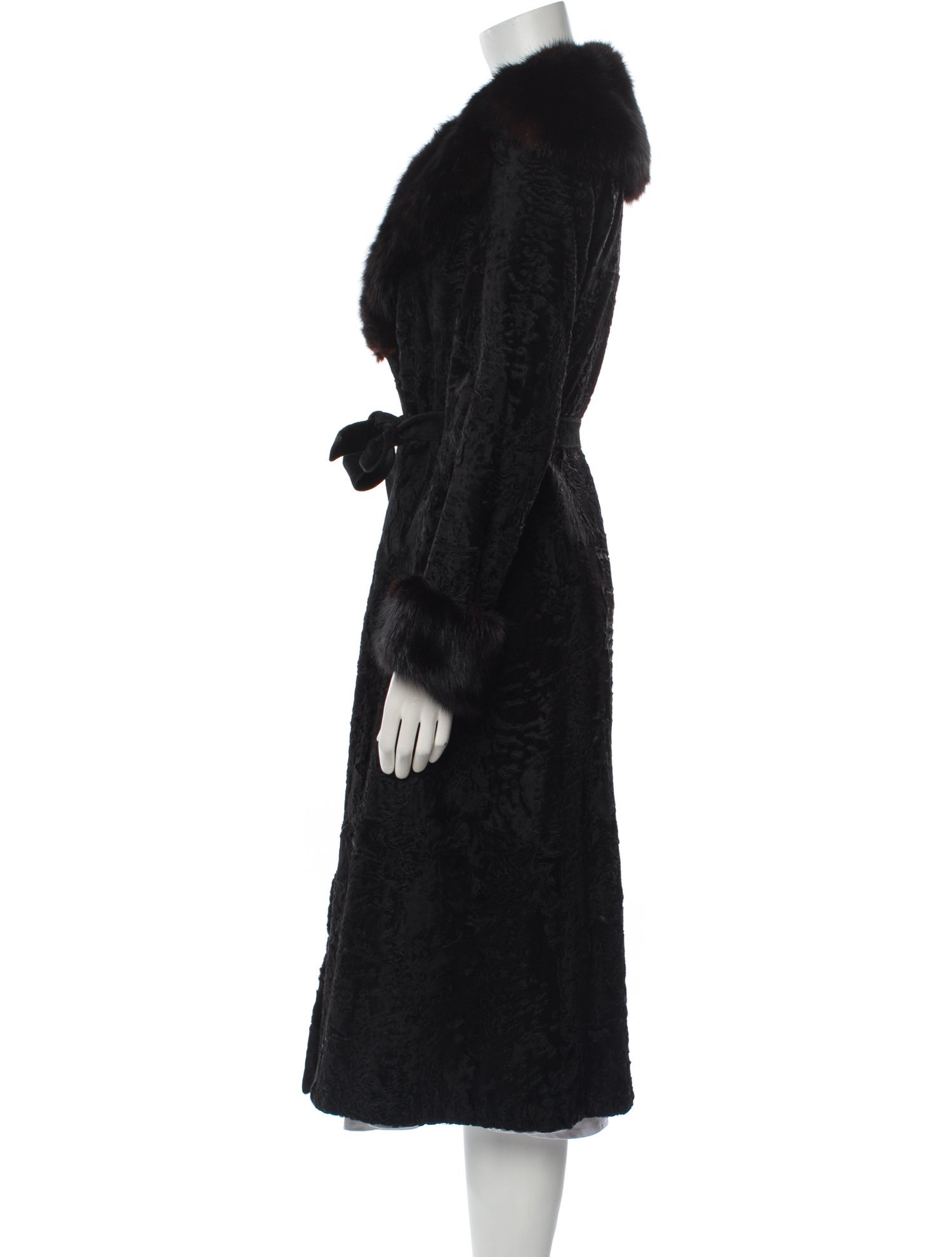 Birger Christensen Mongolian Lamb Fur Coat