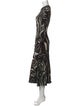 ROTATE Birger Christensen Printed Long Dress