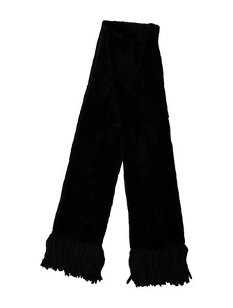 Birger Christensen Fur Printed Scarf