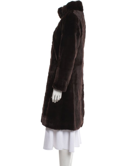 Birger Christensen Silk Faux Fur Coat