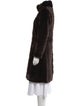 Birger Christensen Silk Faux Fur Coat
