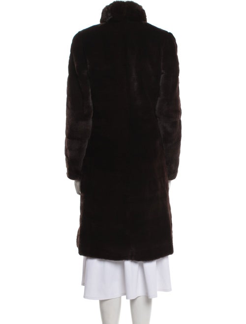 Birger Christensen Silk Faux Fur Coat