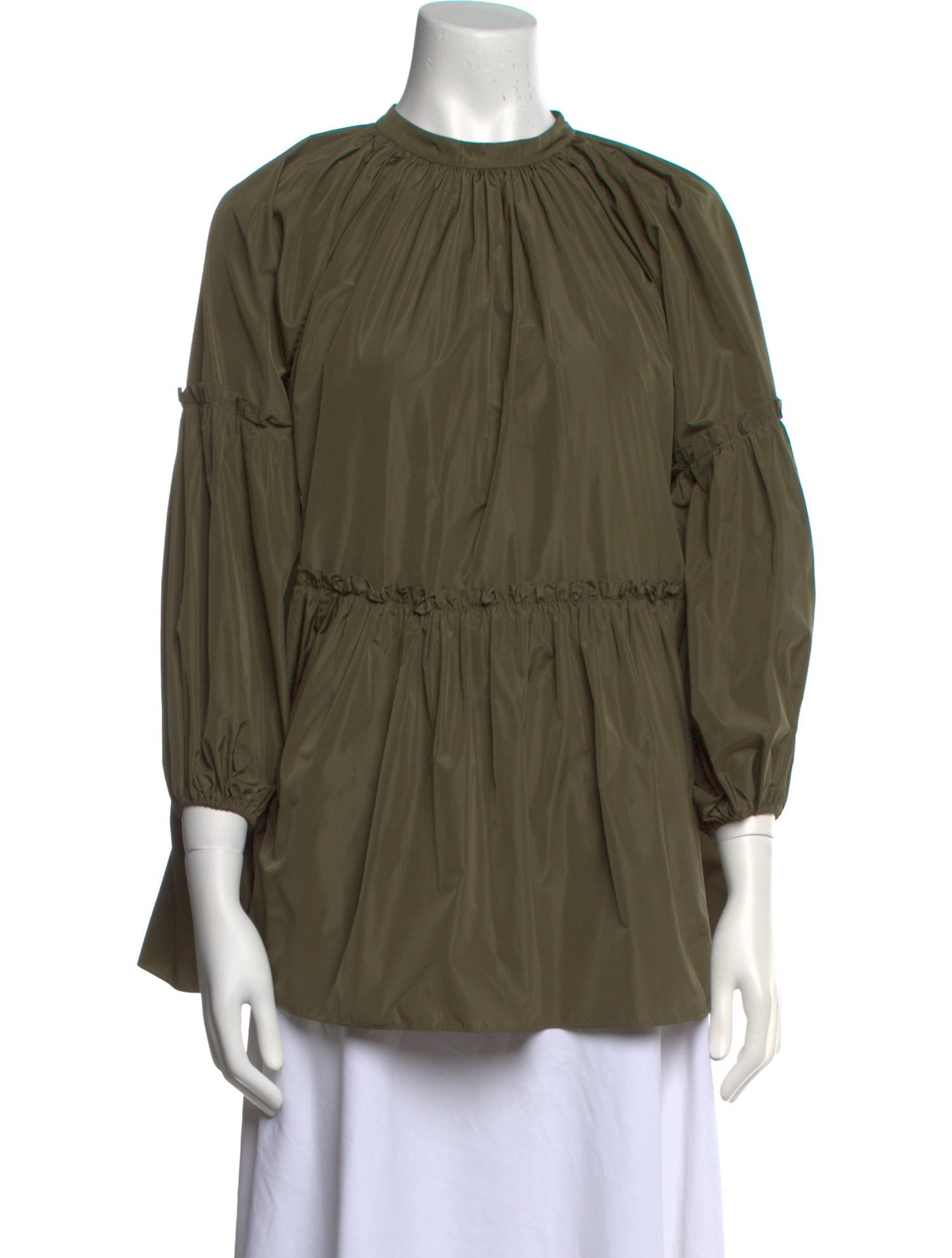 Biyan Crew Neck Three-Quarter Sleeve Blouse