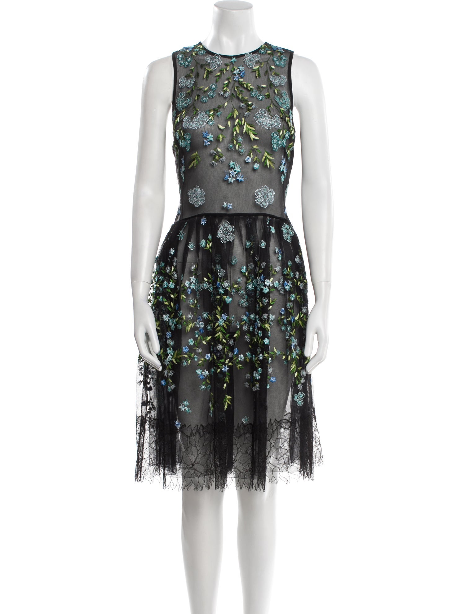 Biyan Lace Pattern Knee-Length Dress