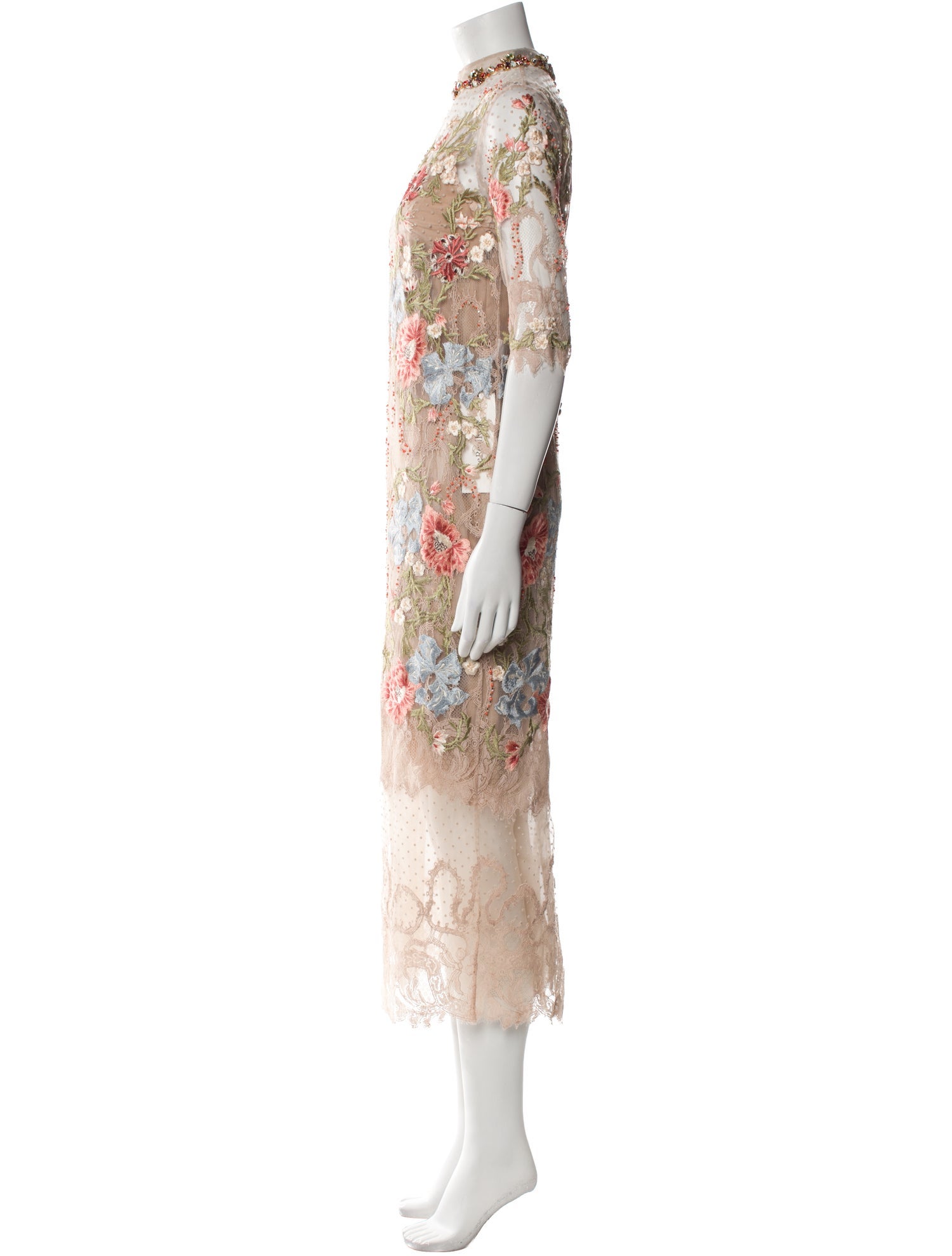 Biyan Silk Long Dress