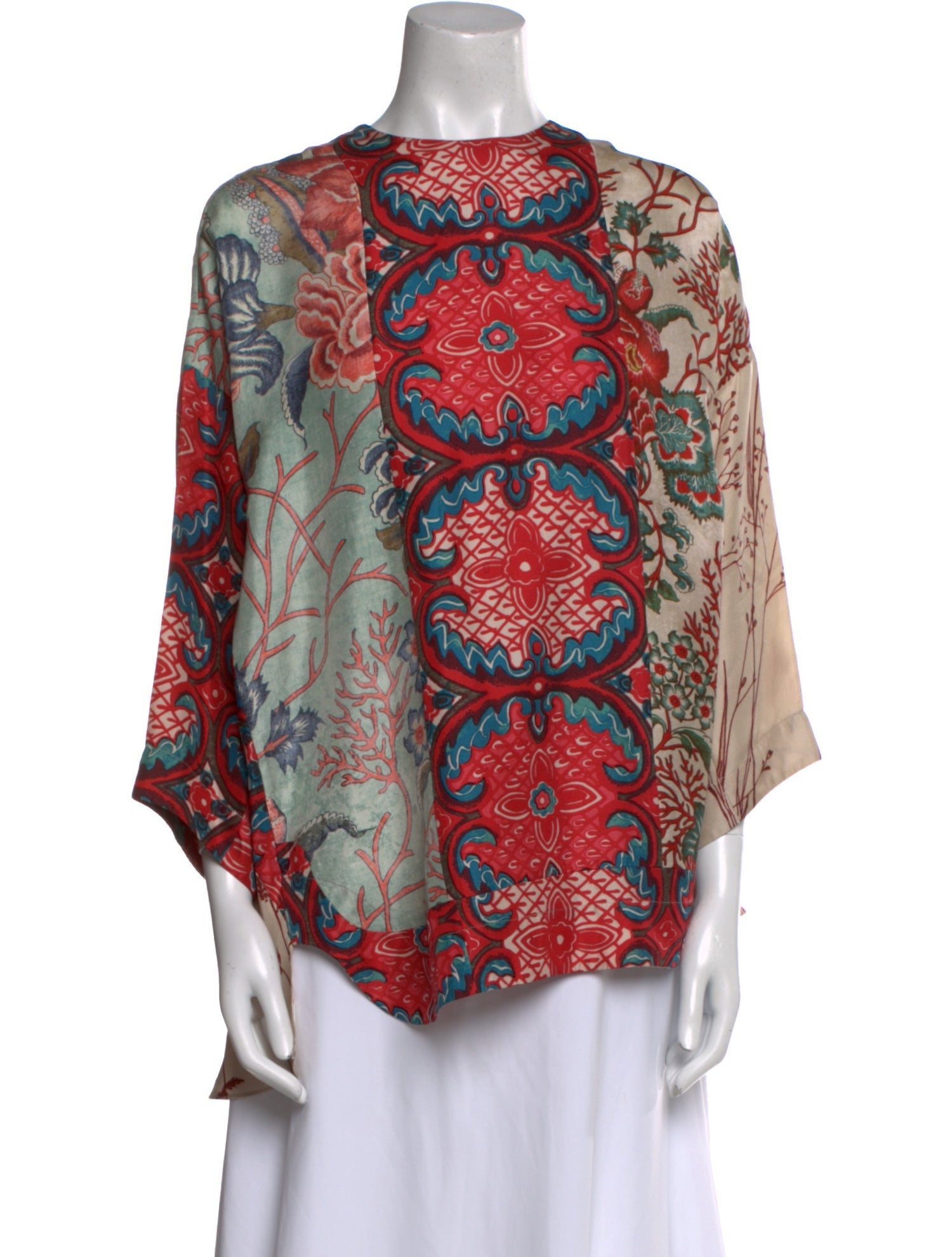 Biyan Silk Printed Blouse
