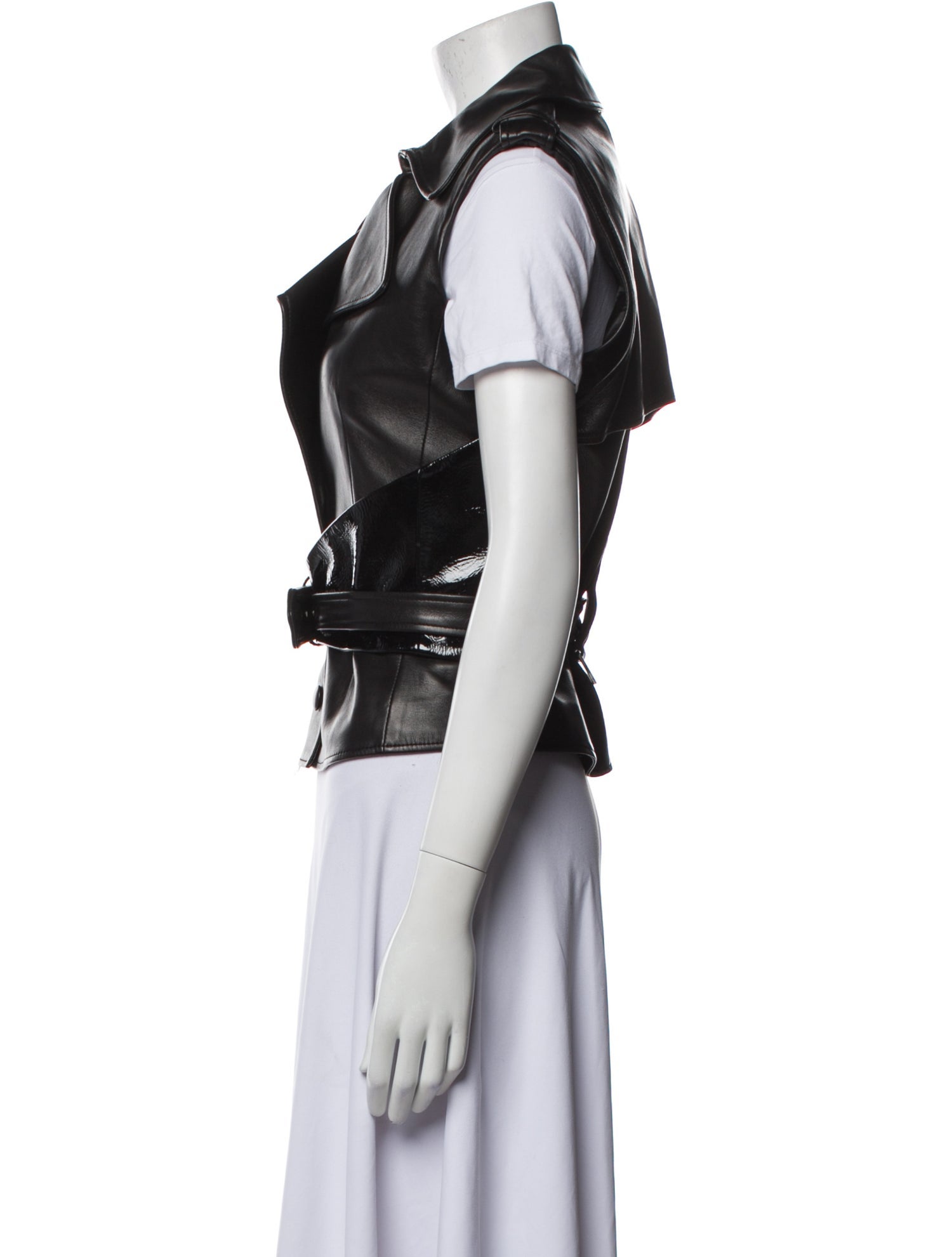 Bouchra Jarrar Lambskin Vest